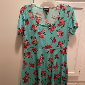 WOMENS MINI SUMMER SHORT SLEEVE JOE BOXER DRESS